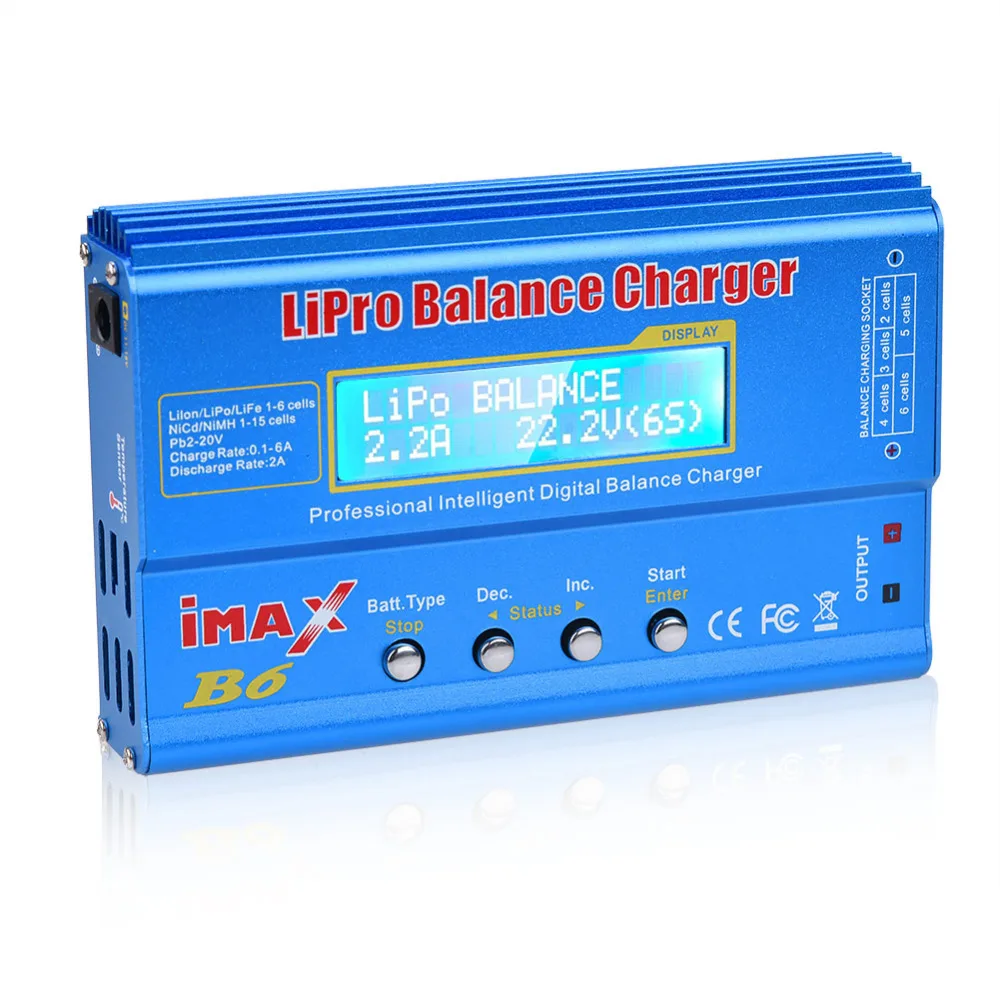 IMAX B6 Multi-function Drone Battery Chargers RC Battery Professional Balance Charger Balance Discharger with Digital LCD Screen
IMAX B6 Multi-function Drone Battery Chargers RC Battery Professional Balance Charger Balance Discharger with Digital LCD Screen