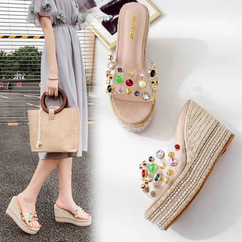 Clogs Platform Slippers Female Summer 2019 Heels Leather Toe Rubber Water Wedge Shoes Woman Med With Slides New Peep Wedges
Clogs Platform Slippers Female Summer 2019 Heels Leather Toe Rubber Water Wedge Shoes Woman Med With Slides New Peep Wedges