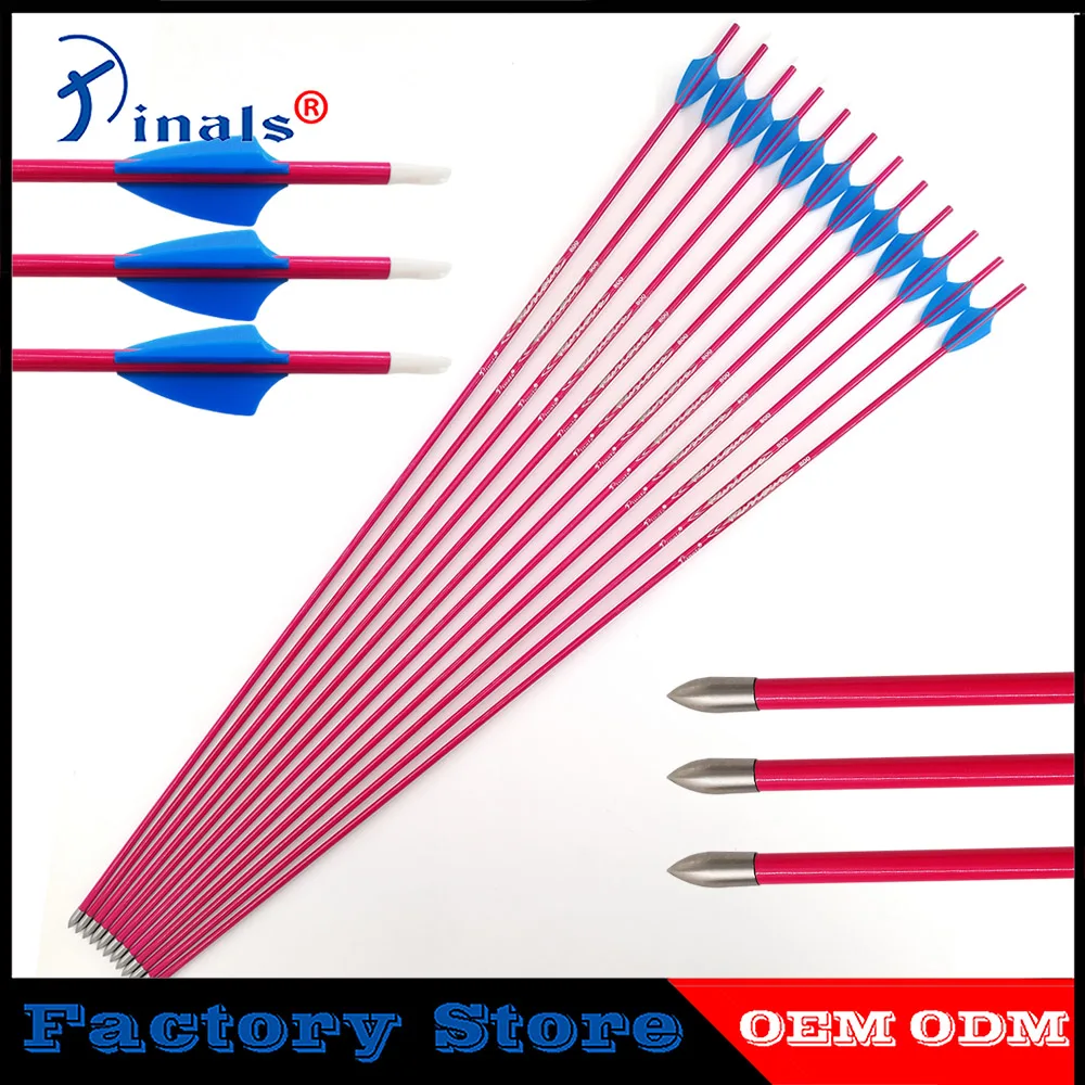 12pcs Recurve Bow Arrows ID 4.2mm Spine 400 500 600 700 800 900 Stainless Steel Points Bow Shooting Archery Hunting
12pcs Recurve Bow Arrows ID 4.2mm Spine 400 500 600 700 800 900 Stainless Steel Points Bow Shooting Archery Hunting