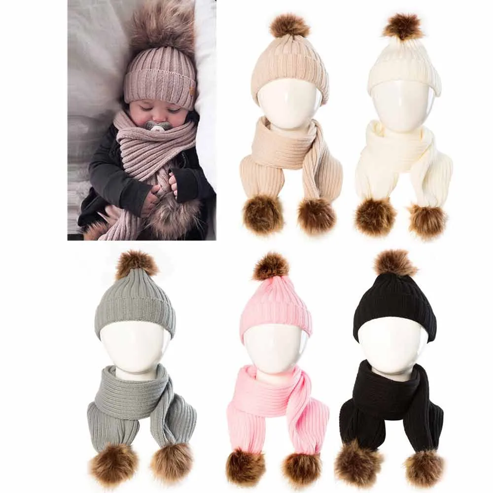 Baby Cute Winter Kids Baby Hats aby Infant Winter Warm Crochet Knit Hat Beanie Cap Keep Warm Set Cute Hat Scarf
Baby Cute Winter Kids Baby Hats aby Infant Winter Warm Crochet Knit Hat Beanie Cap Keep Warm Set Cute Hat Scarf
