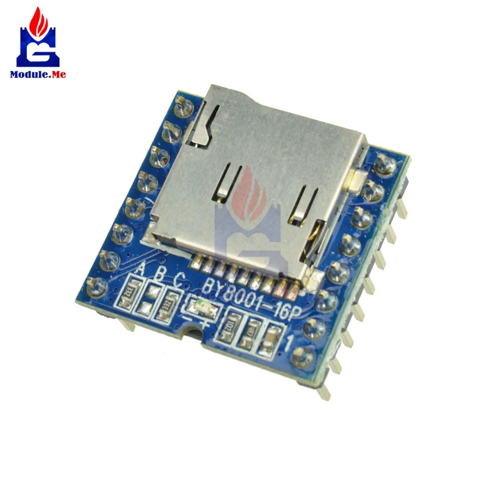 TF Micro SD U-Disk BY8001-16P DIY Kit Electronic PCB Board Module Board MP3 Player for Arduino Audio Module Voice Board
TF Micro SD U-Disk BY8001-16P DIY Kit Electronic PCB Board Module Board MP3 Player for Arduino Audio Module Voice Board