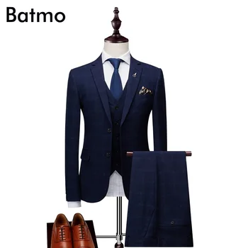 Batmo 2018 new arrival autumn high quality plaid casual skinny suits men,men's print wedding dress,men's suits XZ167
Batmo 2018 new arrival autumn high quality plaid casual skinny suits men,men's print wedding dress,men's suits XZ167