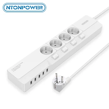 NTONPOWER Network Filter- 4000W Smart Power Strip Multi EU Plug 5 USB Outlet Extension for Sockets, Surge Protector with switch
NTONPOWER Network Filter- 4000W Smart Power Strip Multi EU Plug 5 USB Outlet Extension for Sockets, Surge Protector with switch