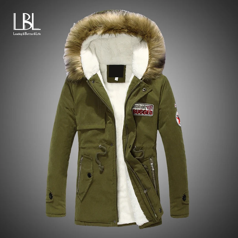 Parka Men Coats 2018 Winter Fleece Jackets Men Slim Thicken Fur Hooded Outwear Warm Coat Top Brand Clothing Casual Men's Tops
Parka Men Coats 2018 Winter Fleece Jackets Men Slim Thicken Fur Hooded Outwear Warm Coat Top Brand Clothing Casual Men's Tops