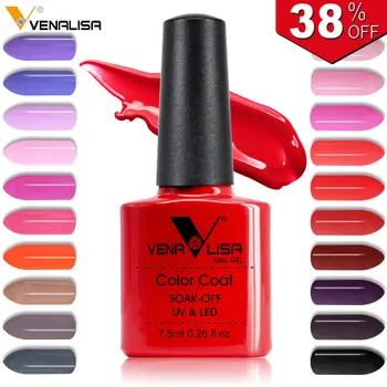 2018 Nail Art Design Manicure Venalisa 60Color 7.5Ml Soak Off UV Gel Nail Polish