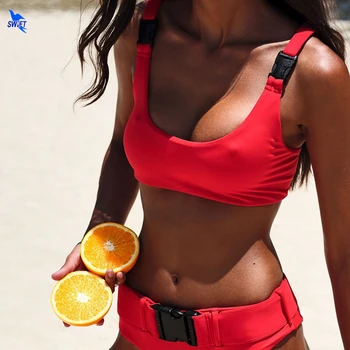 2019 NEW Sexy Solid Buckle Swimsuit Adjustable Strap Bikini Set Women Push Up Beach Wear Bathing Suit Brazilian Swimwear Biquini
2019 NEW Sexy Solid Buckle Swimsuit Adjustable Strap Bikini Set Women Push Up Beach Wear Bathing Suit Brazilian Swimwear Biquini