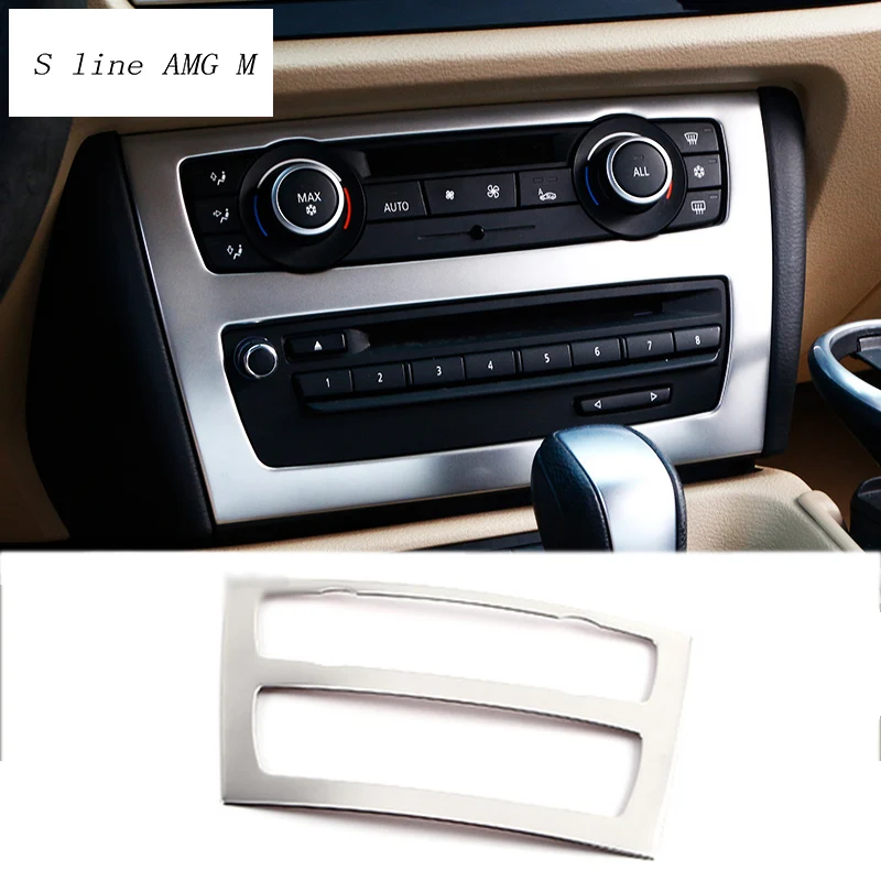 Car styling Interior Trim Air conditioning CD control panel decorative Stickers Cover For BMW E84 X1 2010-2015 auto accessories
Car styling Interior Trim Air conditioning CD control panel decorative Stickers Cover For BMW E84 X1 2010-2015 auto accessories