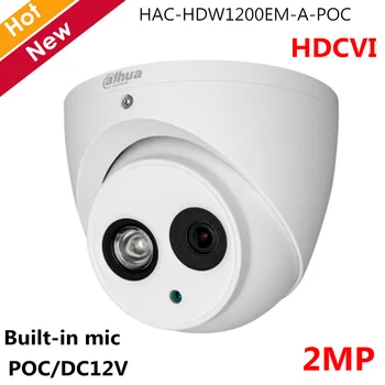 2MP Dahua POC Camera 1080p HAC-HDW1200EM-A-POC Built in MIC Support POC DC12V Eyeball Security camera IR 50m
2MP Dahua POC Camera 1080p HAC-HDW1200EM-A-POC Built in MIC Support POC DC12V Eyeball Security camera IR 50m
