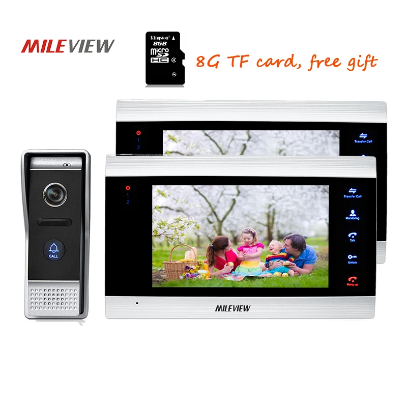 Free Shipping 800TVL HD 7" Video Intercom Door Phone Unlock Record System 2 Screens + Night Vision Outdoor Camera 110 View Angle
Free Shipping 800TVL HD 7" Video Intercom Door Phone Unlock Record System 2 Screens + Night Vision Outdoor Camera 110 View Angle