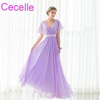Simple Lilac Chiffon Beach Long Bridesmaid Dresses Floor Length A-line Pleats Women Formal Summer Wedding Party Gowns Sale
Simple Lilac Chiffon Beach Long Bridesmaid Dresses Floor Length A-line Pleats Women Formal Summer Wedding Party Gowns Sale