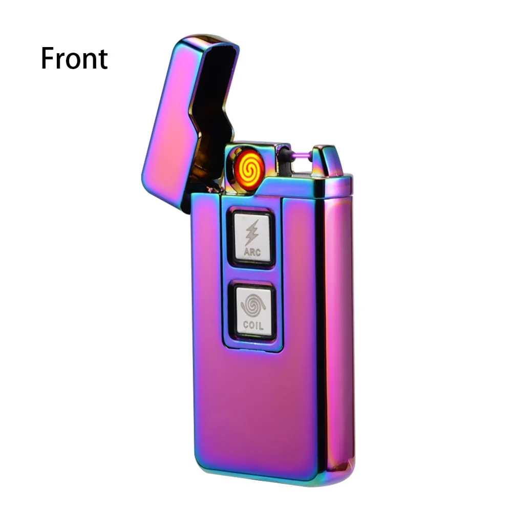 Dual-purpose Rechargeable Electronic Cigarette Lighter USB Plasma Arc Flameless Pulsed Electric Lighter Windproof Coil Lighters
Dual-purpose Rechargeable Electronic Cigarette Lighter USB Plasma Arc Flameless Pulsed Electric Lighter Windproof Coil Lighters