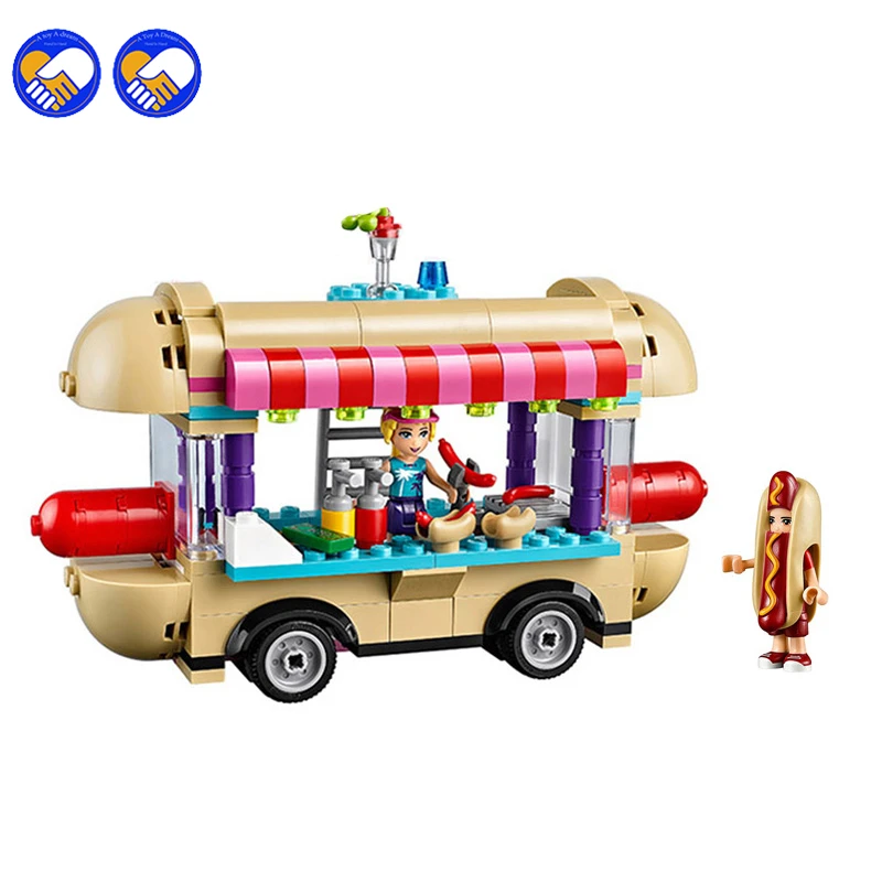 A toy A dream Legoingly 01007 Girl Friend Amusement Park Hot Dog Van Building Blocks set Kids Bricks Gift Toys Compatible 41129
A toy A dream Legoingly 01007 Girl Friend Amusement Park Hot Dog Van Building Blocks set Kids Bricks Gift Toys Compatible 41129