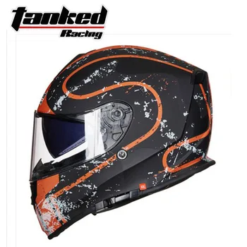 2018 Winter New EUR ECE Certification Tanked Racing Double lens Motorcycle Helmet Full Face Motorbike Helmets of ABS / PC Visor
2018 Winter New EUR ECE Certification Tanked Racing Double lens Motorcycle Helmet Full Face Motorbike Helmets of ABS / PC Visor