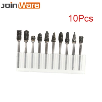 10Pcs Tungsten Steel Solid Carbide Rotary Cutter Burr Set 6MM 1/4" Head Engraving Bit Tools Mix Shape Set With 1/8" 3MM Shank
10Pcs Tungsten Steel Solid Carbide Rotary Cutter Burr Set 6MM 1/4" Head Engraving Bit Tools Mix Shape Set With 1/8" 3MM Shank