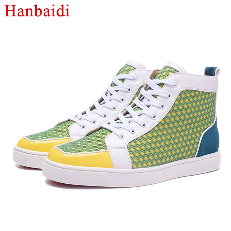 Fashion Patchwork Mens Casual Shoes Air Mesh Lace Up High Top Mens Laofers Comfortable Gladiator Outfit Triners Sneakers Shoes 
Fashion Patchwork Mens Casual Shoes Air Mesh Lace Up High Top Mens Laofers Comfortable Gladiator Outfit Triners Sneakers Shoes