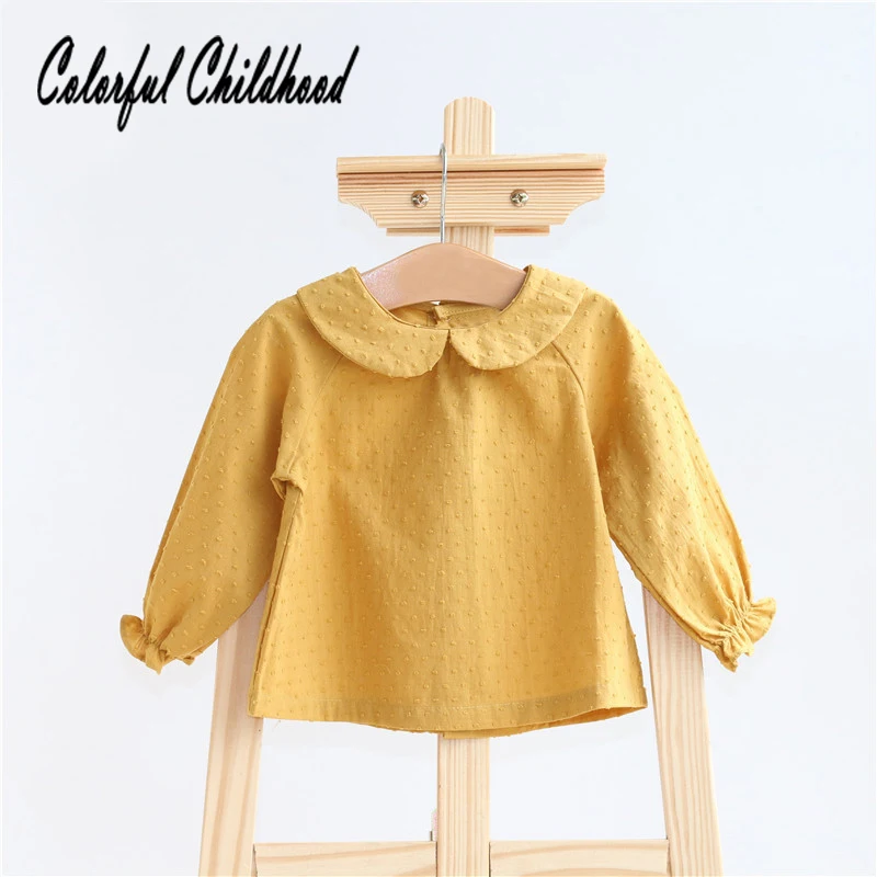 Baby Girls Blouse Pure Cotton Jacquard Peter Pan Collar Shirt camisa bebe Newborn Infant Pure Color Shirt Kid's Autumn Tops
Baby Girls Blouse Pure Cotton Jacquard Peter Pan Collar Shirt camisa bebe Newborn Infant Pure Color Shirt Kid's Autumn Tops
