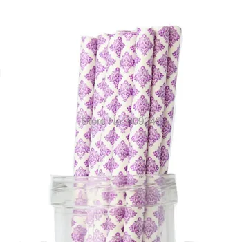 100pcs Pick Your Colors Purple Damask Paper Straws Wholesale,Craft Eco-friendly Vintage Party Mason Jar Straws,Cake Pop Sticks
100pcs Pick Your Colors Purple Damask Paper Straws Wholesale,Craft Eco-friendly Vintage Party Mason Jar Straws,Cake Pop Sticks