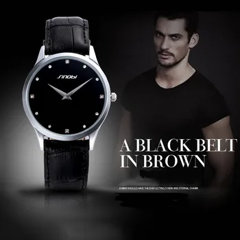 SINOBI Brand Leather Strap Men Watch Shell Slim Man Fashion Quartz Casual Waterproof Wristwatch wholesales clock Musculino Saat
SINOBI Brand Leather Strap Men Watch Shell Slim Man Fashion Quartz Casual Waterproof Wristwatch wholesales clock Musculino Saat