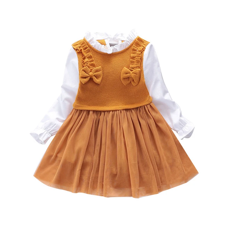 2 3 4 5 6 Year Toddler Girls Dress Long Sleeve Spring Autumn Kids Clothes for Girl Knitting Mesh Children Princess Dresses
2 3 4 5 6 Year Toddler Girls Dress Long Sleeve Spring Autumn Kids Clothes for Girl Knitting Mesh Children Princess Dresses