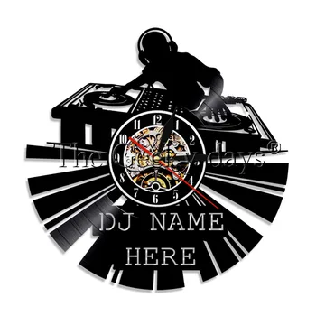1Piece DJ Mixer Wall Clock Modern Customized Your Name Vinyl Record Wall Clock Rock N Roll Disco Wall Watch Music Lover DJ Gift
1Piece DJ Mixer Wall Clock Modern Customized Your Name Vinyl Record Wall Clock Rock N Roll Disco Wall Watch Music Lover DJ Gift
