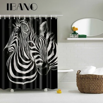Cartoon Lion Zebra Wolf Shark Cat Pattern Shower Curtain Waterproof Polyester Fabric Curtain For The Bathroom With 12PCS Hook
Cartoon Lion Zebra Wolf Shark Cat Pattern Shower Curtain Waterproof Polyester Fabric Curtain For The Bathroom With 12PCS Hook