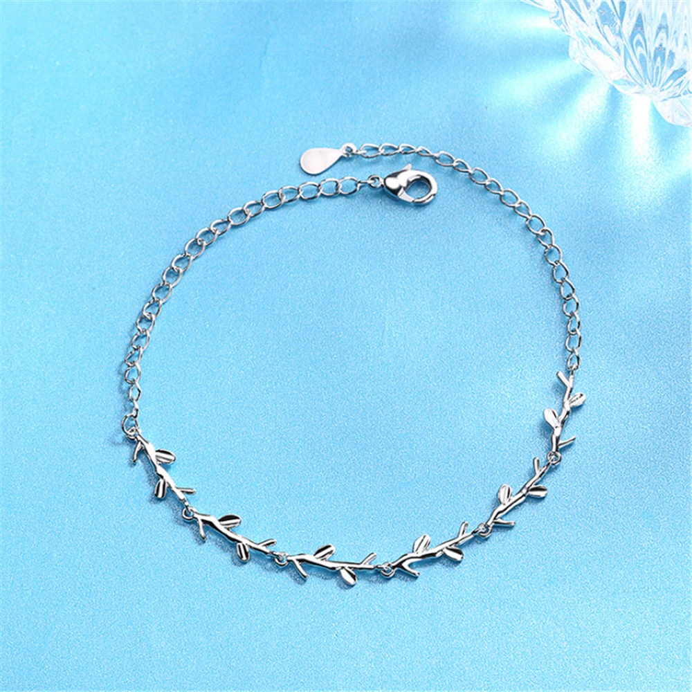 925 sterling silver bracelets for women's fashion 2019 forest leaves boho charm friendship bracelets friends jewelry GMNB126
925 sterling silver bracelets for women's fashion 2019 forest leaves boho charm friendship bracelets friends jewelry GMNB126
