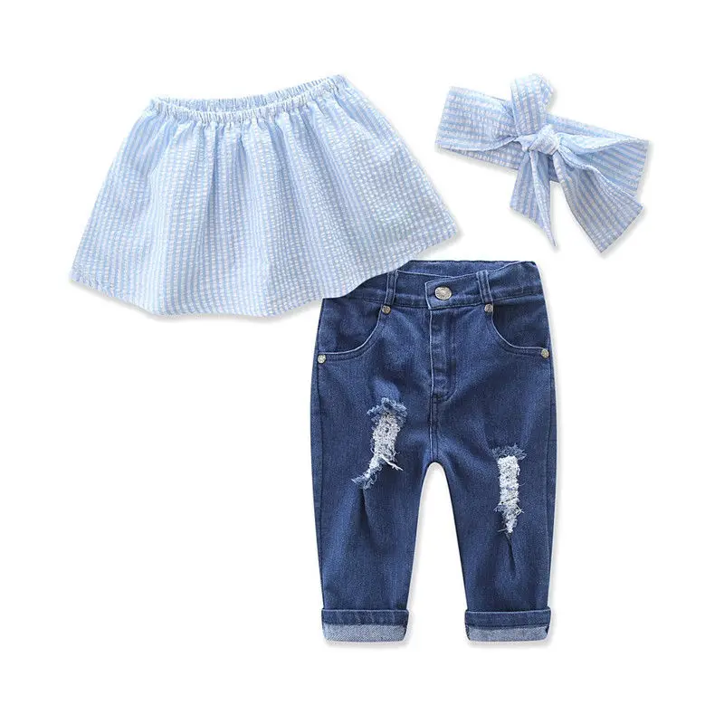 3pcs Toddler Infant Child Baby Girls Kids Summer Tank Tops Jeans Denim Pants Headband Outfits 3PCS Set
3pcs Toddler Infant Child Baby Girls Kids Summer Tank Tops Jeans Denim Pants Headband Outfits 3PCS Set