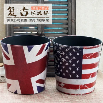 Jack household trash bins are European leather leathery trash barrel storage basket
Jack household trash bins are European leather leathery trash barrel storage basket