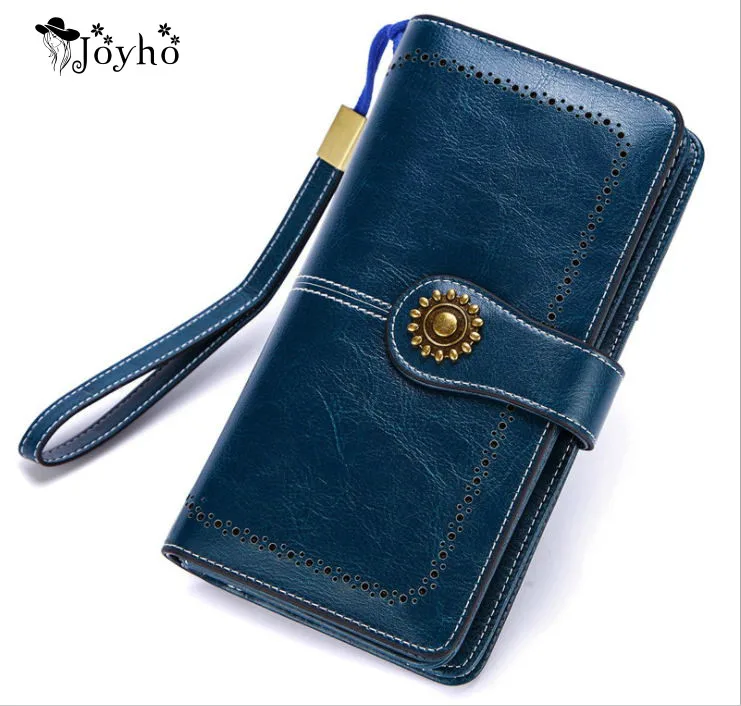 Long Leather Female Clutch Purse Cellphone Bag Coin Wallet Lady Brand Wax Oil Real Genuine Leather Women Wallet Large Money Bag
Long Leather Female Clutch Purse Cellphone Bag Coin Wallet Lady Brand Wax Oil Real Genuine Leather Women Wallet Large Money Bag