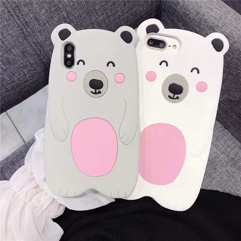 Cartoon 3D Case for Apple iPhone X 6 6S 7 8 Plus Fat Bear Silicone Rubber Gel Soft Cover Coque Fundas New Design 
Cartoon 3D Case for Apple iPhone X 6 6S 7 8 Plus Fat Bear Silicone Rubber Gel Soft Cover Coque Fundas New Design