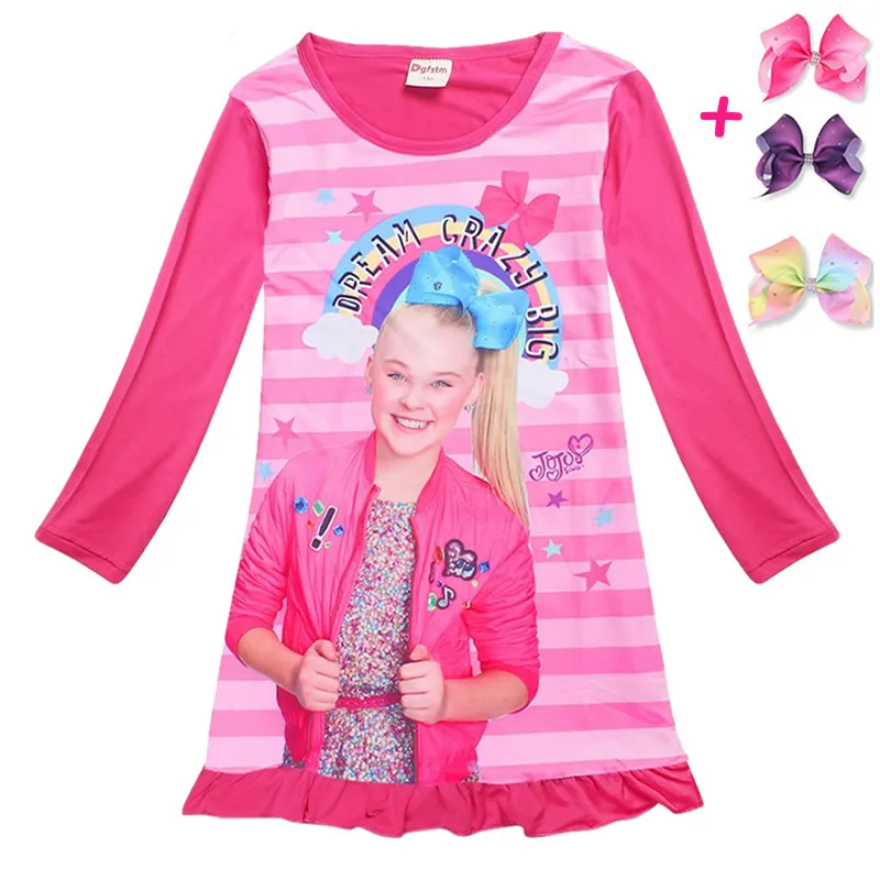 New Summer Jojo Siwa Silk Dresses for Girls Lace Dress Kids Clothes sleepwear princess birthday party costumes teenage 4-12Y
New Summer Jojo Siwa Silk Dresses for Girls Lace Dress Kids Clothes sleepwear princess birthday party costumes teenage 4-12Y