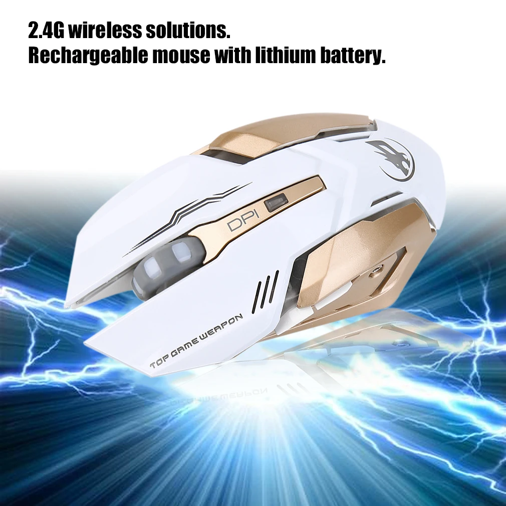 Rechargeable T1 Wireless Silent LED Backlit USB Optical Ergonomic Gaming Mouse LOL Gaming Mouse Surfing The Mouse # ZC
Rechargeable T1 Wireless Silent LED Backlit USB Optical Ergonomic Gaming Mouse LOL Gaming Mouse Surfing The Mouse # ZC