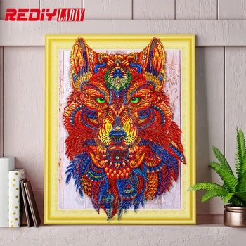 Special Shaped Diamond Painting Wolf Pattern DIY Diamond Embroidery Crystal Shining Round Diamond Mosaic Picture of Rhinestones
Special Shaped Diamond Painting Wolf Pattern DIY Diamond Embroidery Crystal Shining Round Diamond Mosaic Picture of Rhinestones