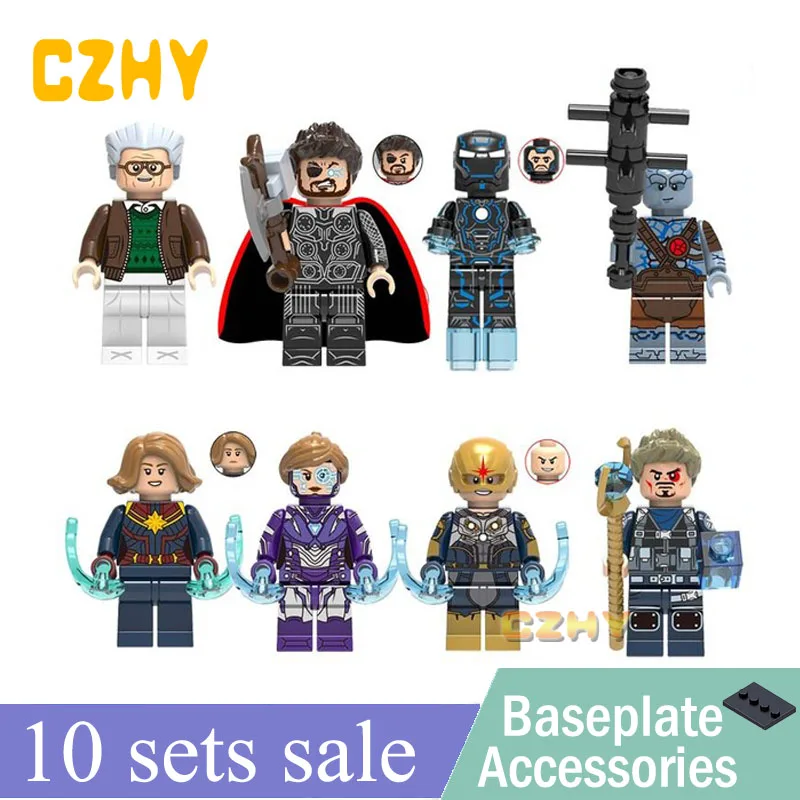 Building Blocks Avengers 4 Super Heroes Captain Marvel Pepper Tony Stark Stan Lee Model Gift Legoed Minifigured Toys X0240
Building Blocks Avengers 4 Super Heroes Captain Marvel Pepper Tony Stark Stan Lee Model Gift Legoed Minifigured Toys X0240