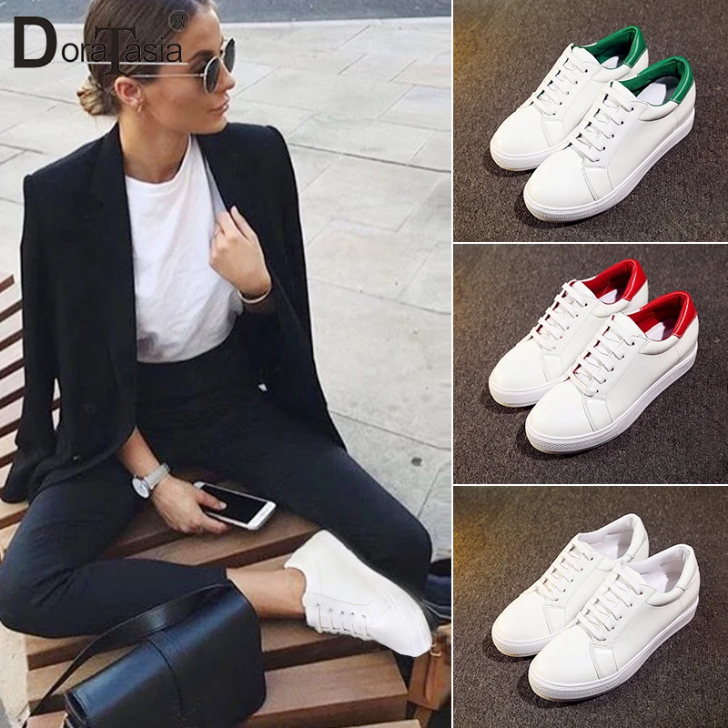 DORATASIA 2019 spring autumn casual women white sneakers ladies big size 30-44 lace-up flat platform shoes woman height increase
DORATASIA 2019 spring autumn casual women white sneakers ladies big size 30-44 lace-up flat platform shoes woman height increase