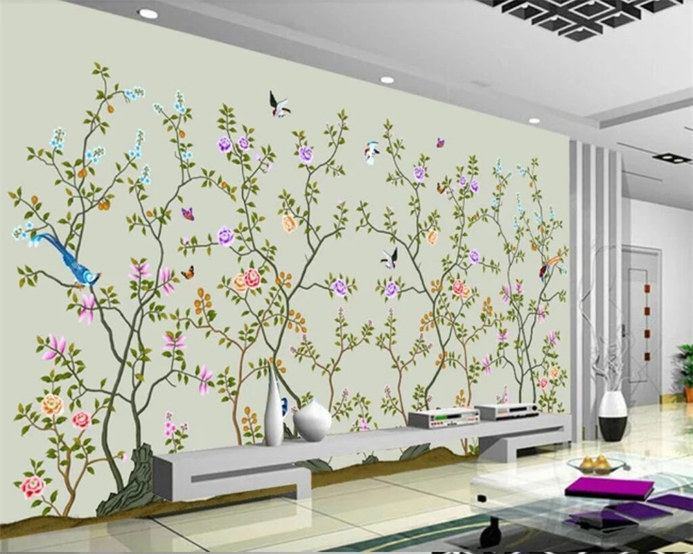 beibehang Custom wallpaper mural photos large Chinese hand-painted flowers and birds nostalgic garden wall decoration painting
beibehang Custom wallpaper mural photos large Chinese hand-painted flowers and birds nostalgic garden wall decoration painting