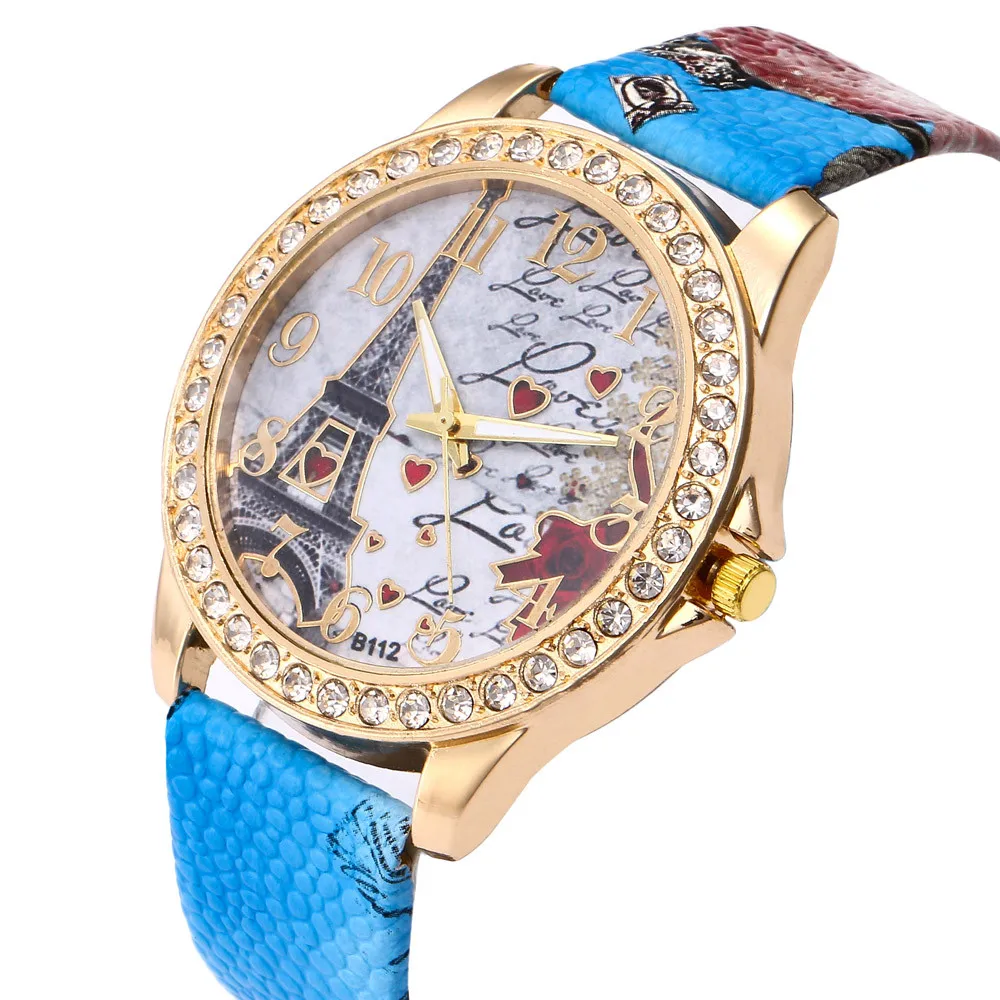 Vintage Paris Eiffel Tower Women Fashion Watch Crystal Leather Quartz Wristwatch montre homme orologio uomo horloges Clock reloj
Vintage Paris Eiffel Tower Women Fashion Watch Crystal Leather Quartz Wristwatch montre homme orologio uomo horloges Clock reloj