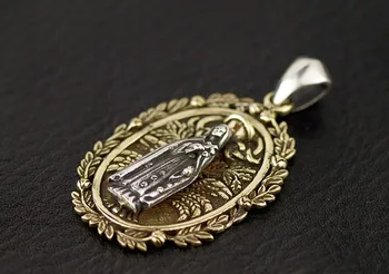 New 925 Silver and Copper Mixed Virgin Mary Portrait Vintage Pendant Free Shipping
New 925 Silver and Copper Mixed Virgin Mary Portrait Vintage Pendant Free Shipping