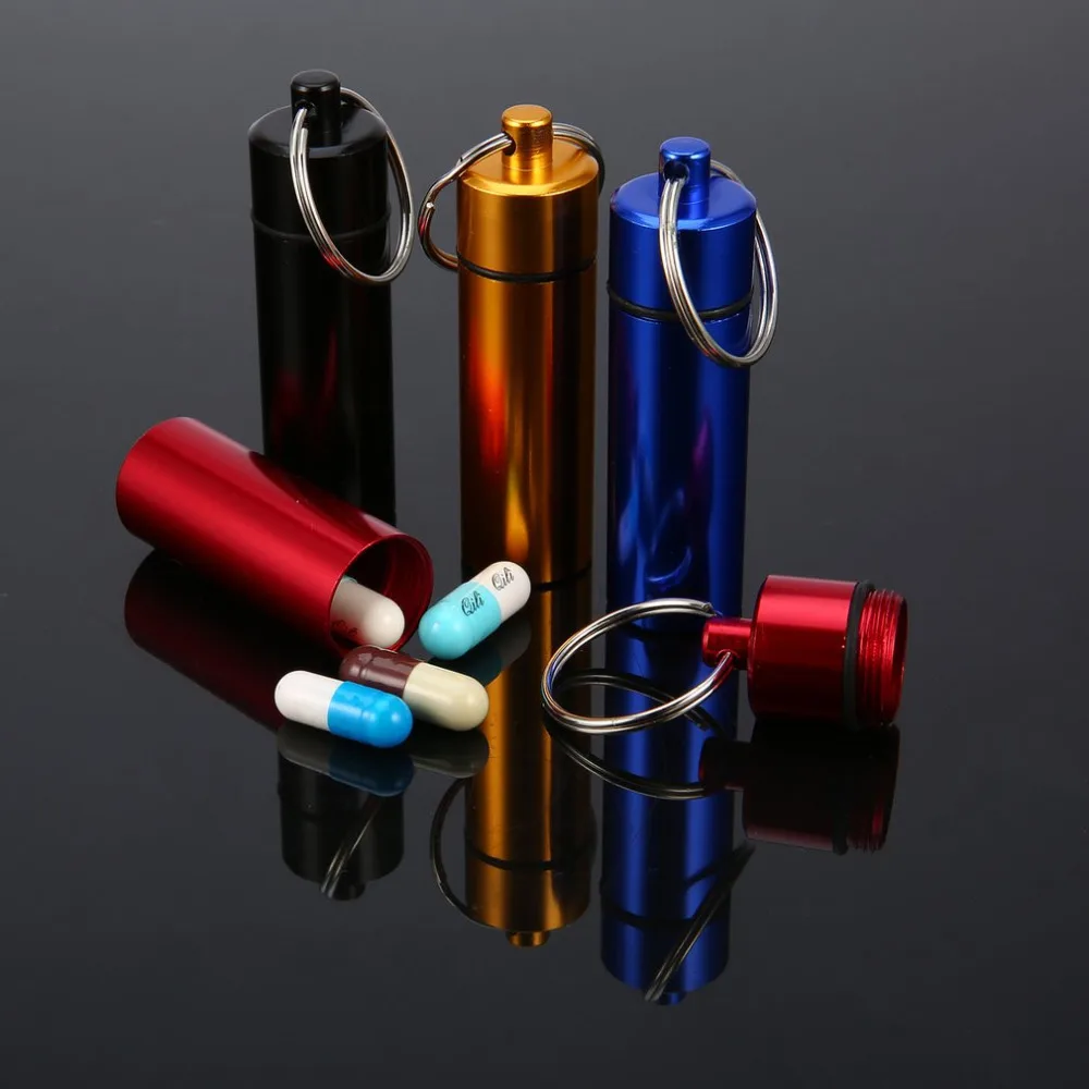 1 pc Mini Portable Waterproof Aluminum Light Purple Pill Box Case Bottle Cache Drug Holder Container With Keychain
1 pc Mini Portable Waterproof Aluminum Light Purple Pill Box Case Bottle Cache Drug Holder Container With Keychain