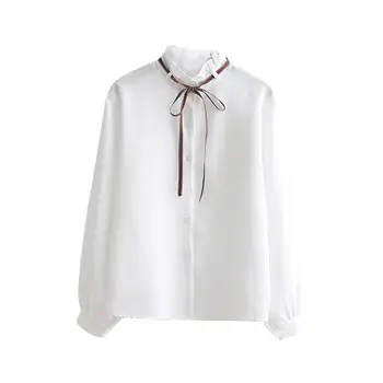 2019 New Fashion Women Solid Color Long Sleeve Chiffon Blouse Bowtie Stand Collar Shirt
2019 New Fashion Women Solid Color Long Sleeve Chiffon Blouse Bowtie Stand Collar Shirt