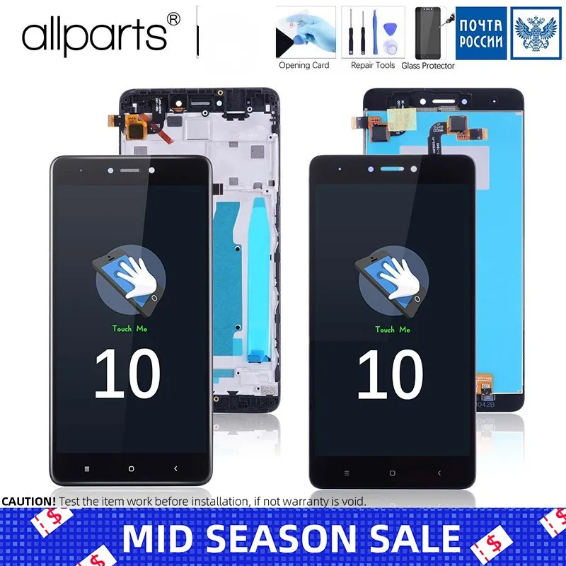 Snapdragon 625 Original Display For XIAOMI Redmi Note 4X LCD Touch Screen With Frame For Redmi Note 4X Global LCD Display Parts
Snapdragon 625 Original Display For XIAOMI Redmi Note 4X LCD Touch Screen With Frame For Redmi Note 4X Global LCD Display Parts