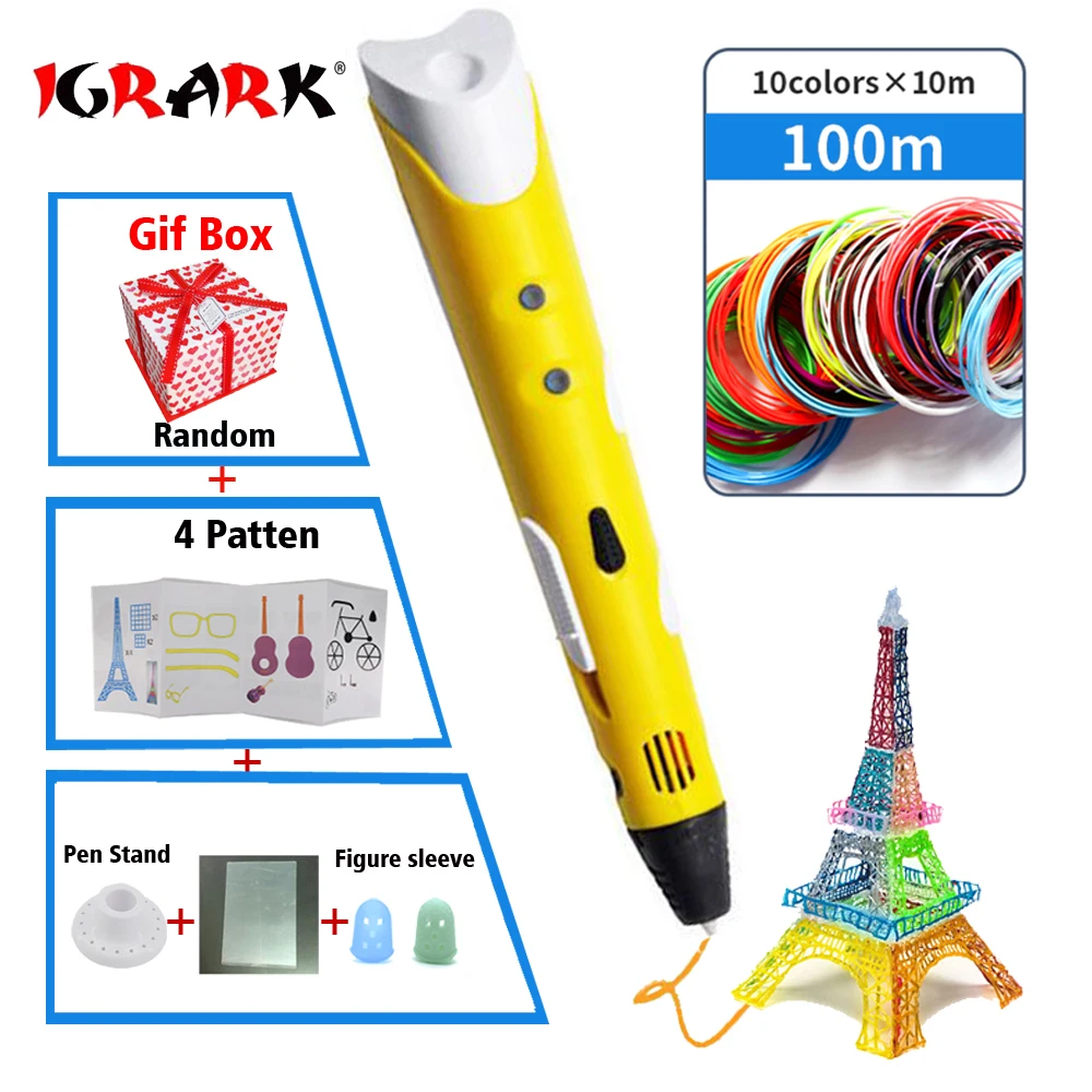 3D Pen Creative 3D Printing Pens Intelligence Drawing 3d printer pen PLA Smart 3d drawing pens Best Gift for Kids Printer
3D Pen Creative 3D Printing Pens Intelligence Drawing 3d printer pen PLA Smart 3d drawing pens Best Gift for Kids Printer