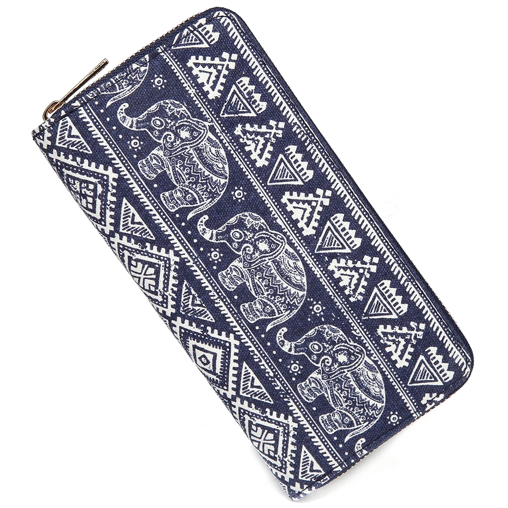 SANSARYA Zipper Around Women Clutch Wallets Print Animal Elephant Canvas Long Female Purse Credit Card Holder Ladies Monney Bag
SANSARYA Zipper Around Women Clutch Wallets Print Animal Elephant Canvas Long Female Purse Credit Card Holder Ladies Monney Bag