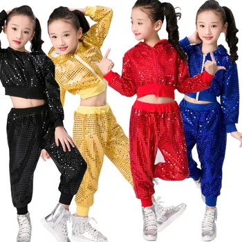 Children's Sequined Modern dance Tops+Pants clothes Kids Ballroom Party Jazz Stage Dancwear Costumes Outfitsfor Girls Boys
Children's Sequined Modern dance Tops+Pants clothes Kids Ballroom Party Jazz Stage Dancwear Costumes Outfitsfor Girls Boys