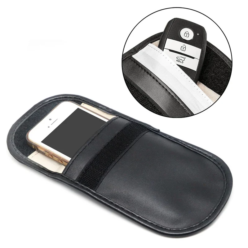 Faraday Car Key Cover Cap Signal Blocking Bag Car Fob Signal Blocker Shielding Pouch Wallet Case for IDCard Phone Auto Products
Faraday Car Key Cover Cap Signal Blocking Bag Car Fob Signal Blocker Shielding Pouch Wallet Case for IDCard Phone Auto Products
