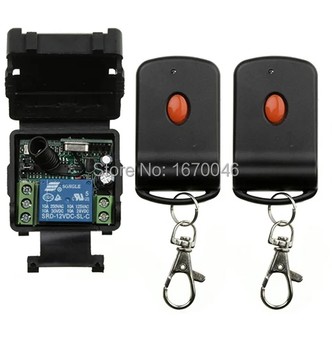 DC 12V 1CH Learning Code Wireless Remote Control Switch System 1*Receiver and 2*Transmitter Applicance Garage Door/lamp/ window
DC 12V 1CH Learning Code Wireless Remote Control Switch System 1*Receiver and 2*Transmitter Applicance Garage Door/lamp/ window