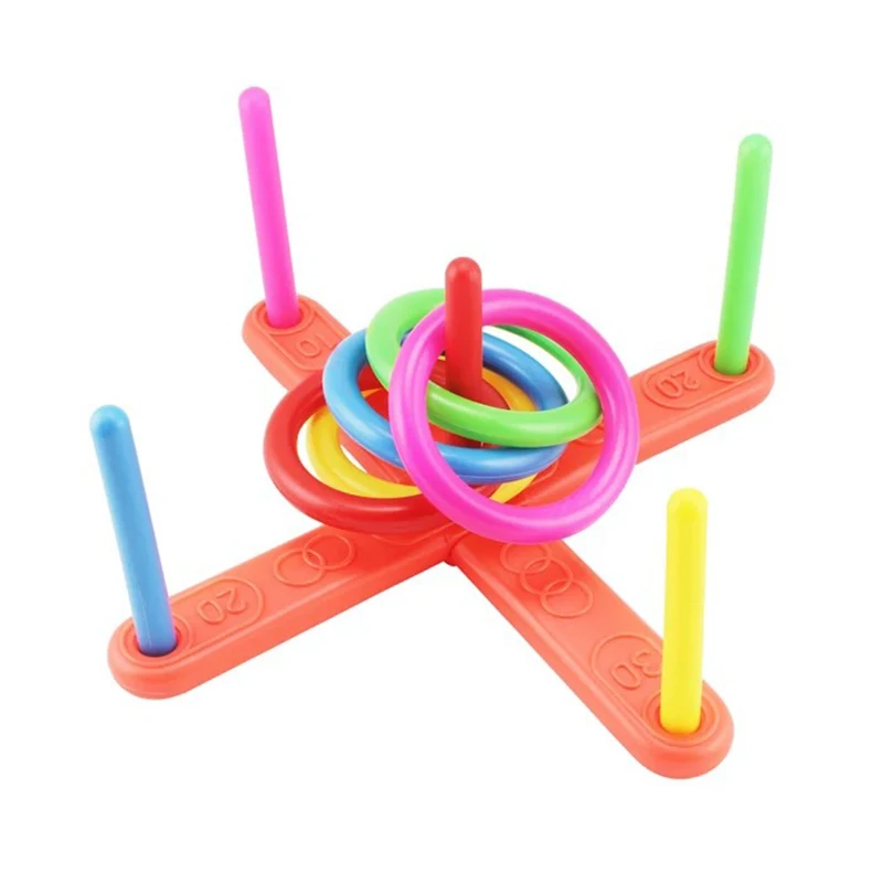 1 Set Hoop Ring Toss Quoits Plastic Ring Throwing Ferrule Funny Kids Outdoor Sport Toys Cross Garden Game Pool For Children Gift
1 Set Hoop Ring Toss Quoits Plastic Ring Throwing Ferrule Funny Kids Outdoor Sport Toys Cross Garden Game Pool For Children Gift