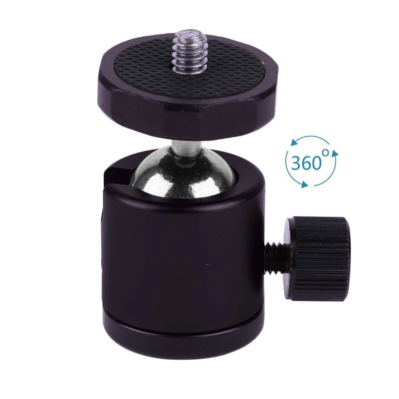 Mini Tripod Mount Head-Metal Ballhead Tripod Mount with 1/4 Screw for Digital Camera Compact DSLR Cell Phone Monopod Gopro
Mini Tripod Mount Head-Metal Ballhead Tripod Mount with 1/4 Screw for Digital Camera Compact DSLR Cell Phone Monopod Gopro