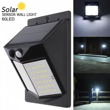 60 LED 450LM Light-controlled Human Body Sensing Wall Light LED Solar Motion Sensor Light for Outdoor / Courtyard / Illuminating
60 LED 450LM Light-controlled Human Body Sensing Wall Light LED Solar Motion Sensor Light for Outdoor / Courtyard / Illuminating