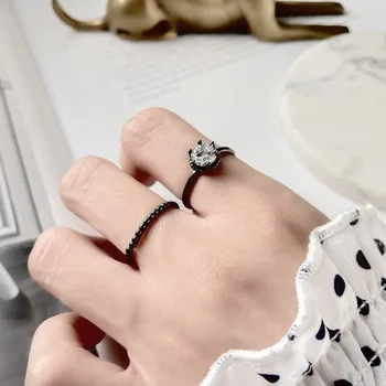 1PC Authentic S925 Sterling Silver Fine Jewelry Solitaire CZ Zirconia /Beads Rings Tail Ring J336
1PC Authentic S925 Sterling Silver Fine Jewelry Solitaire CZ Zirconia /Beads Rings Tail Ring J336